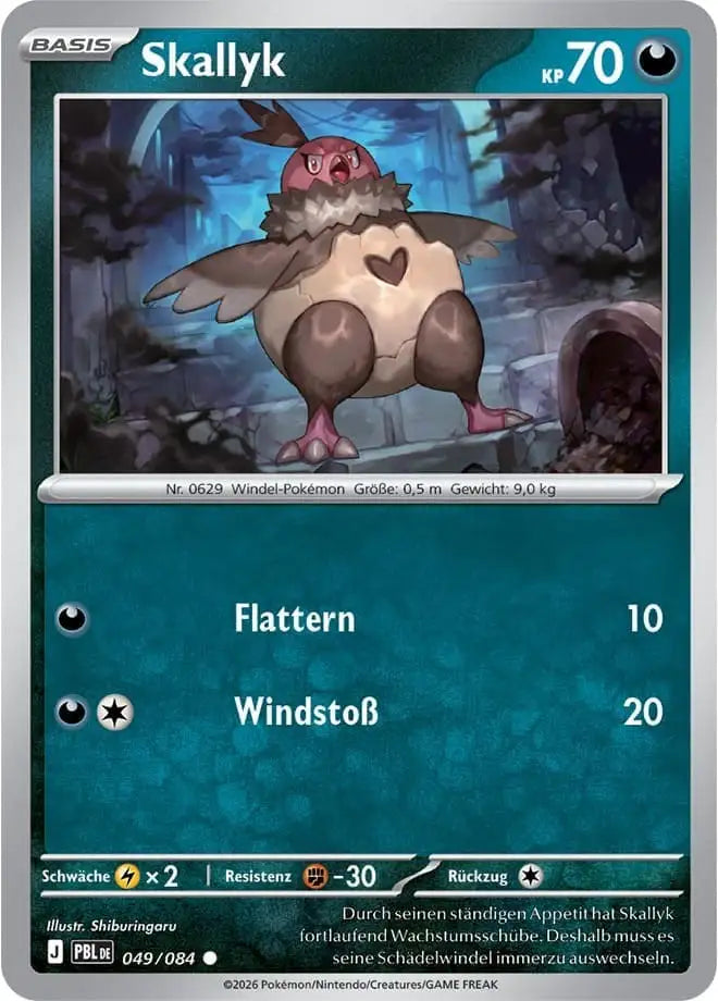 Skallyk 049/084 – Pokémon Dunkelnacht Karte