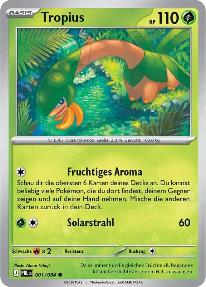 Tropius 001/084 – Pokémon Dunkelnacht Karte