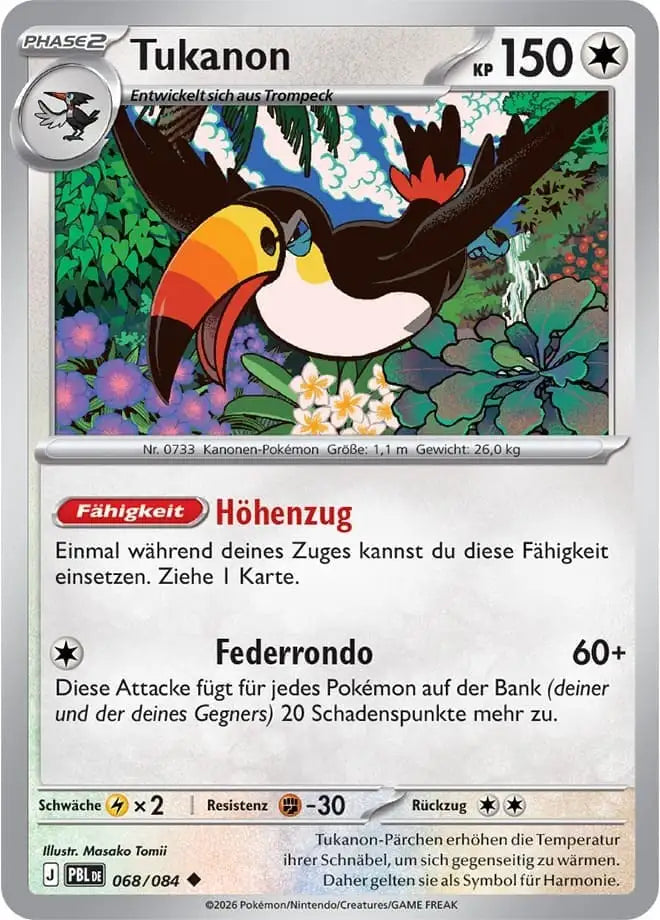 Tukanon 068/084 – Pokémon Dunkelnacht Karte