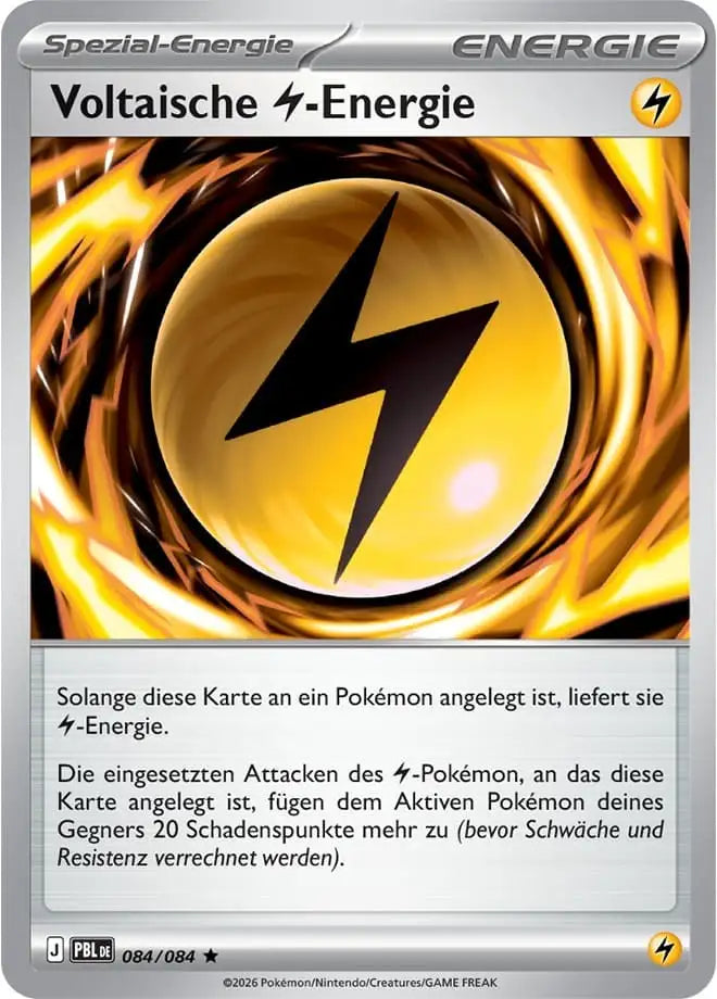 Voltaische Elektro Energie 084/084 – Pokémon Dunkelnacht Karte