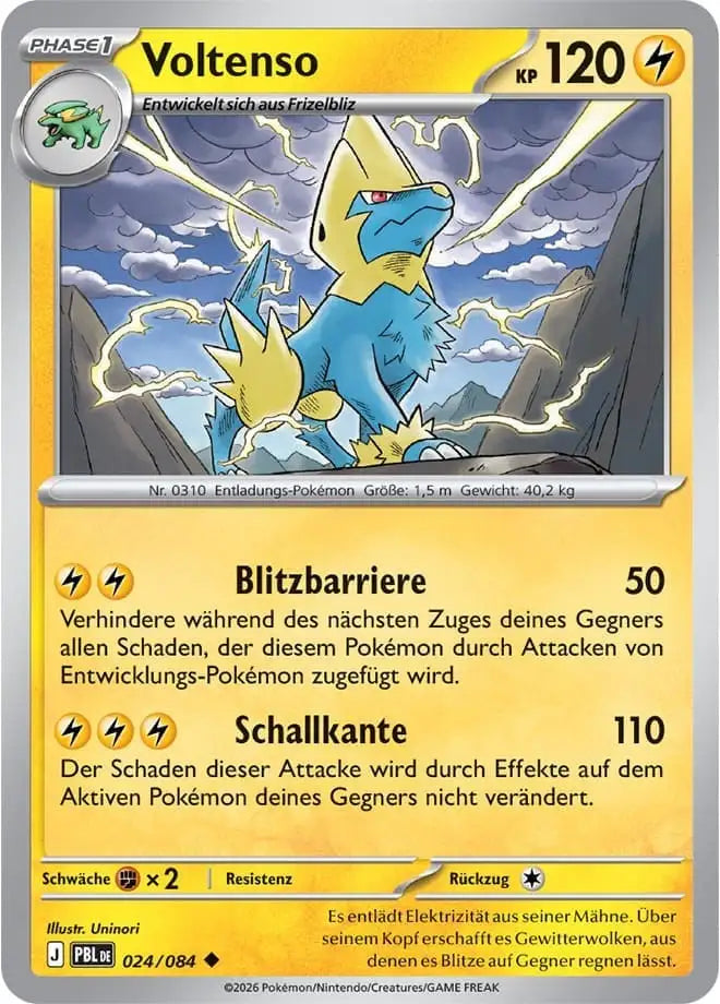 Voltenso 024/084 – Pokémon Dunkelnacht Karte