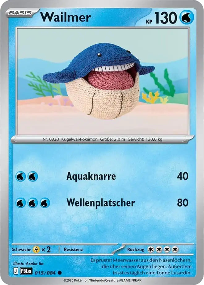 Wailmer 015/084 – Pokémon Dunkelnacht Karte