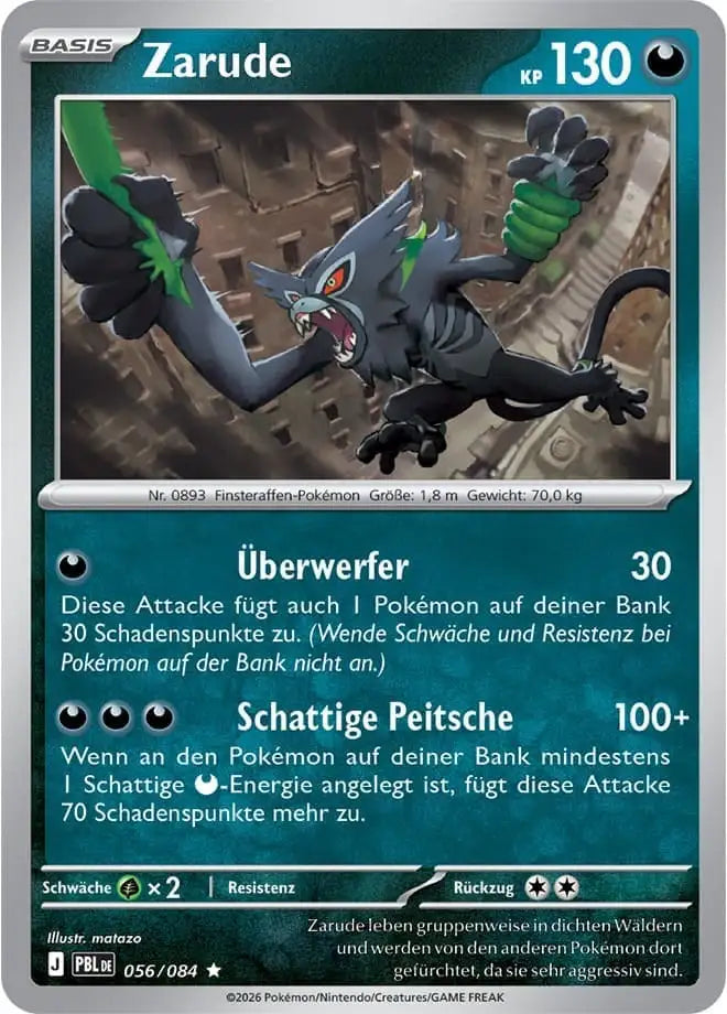Zarude 056/084 – Pokémon Dunkelnacht Karte
