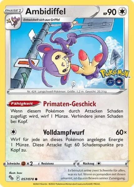 Ambidiffel 057/078 – Pokémon Pokémon GO Karte