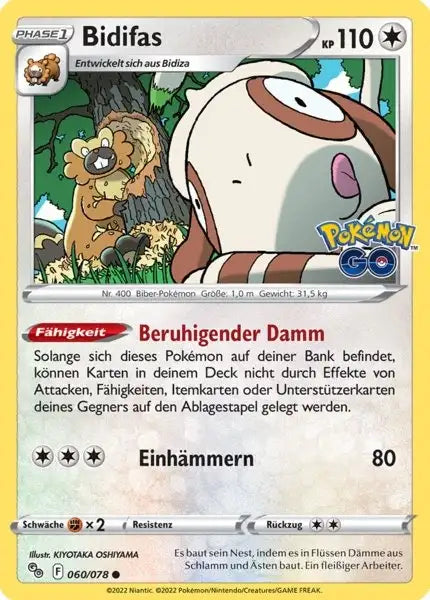 Bidifas 060/078 – Pokémon Pokémon GO Karte