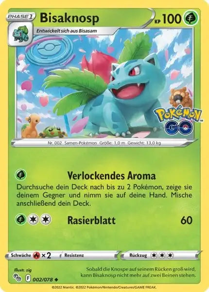 Bisaknosp 002/078 – Pokémon Pokémon GO Karte