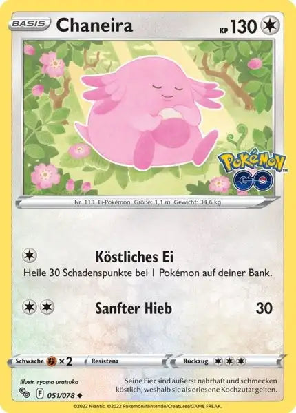 Chaneira 051/078 – Pokémon Pokémon GO Karte