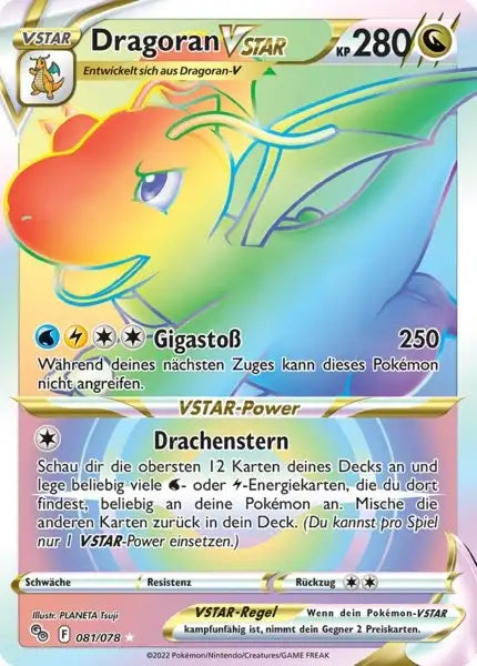 Dragoran VSTAR 081/078 – Pokémon Pokémon GO Karte