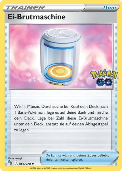 Ei Brutmaschine 066/078 – Pokémon Pokémon GO Karte