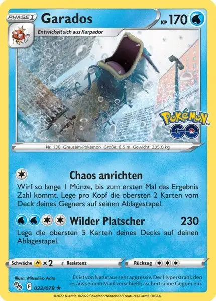 Garados 022/078 – Pokémon Pokémon GO Karte