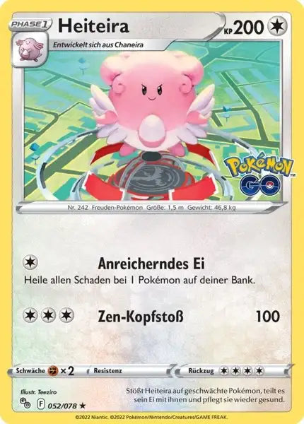 Heiteira 052/078 – Pokémon Pokémon GO Karte