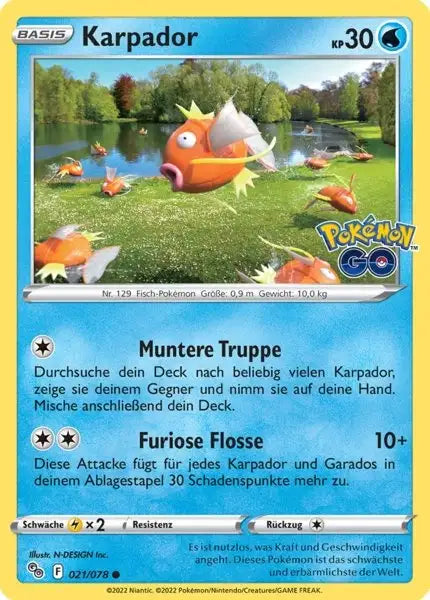 Karpador 021/078 – Pokémon Pokémon GO Karte