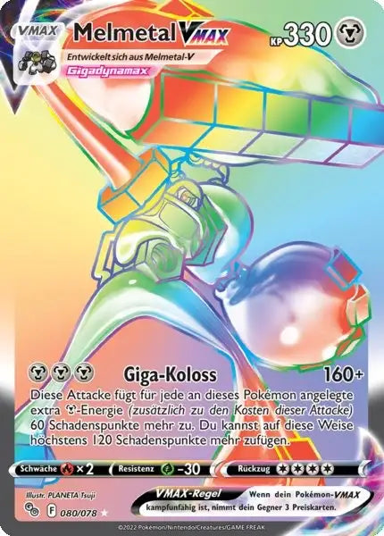 Melmetal VMAX 080/078 – Pokémon Pokémon GO Karte