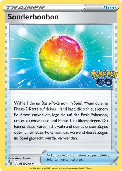 Sonderbonbon 069/078 – Pokémon Pokémon GO Karte