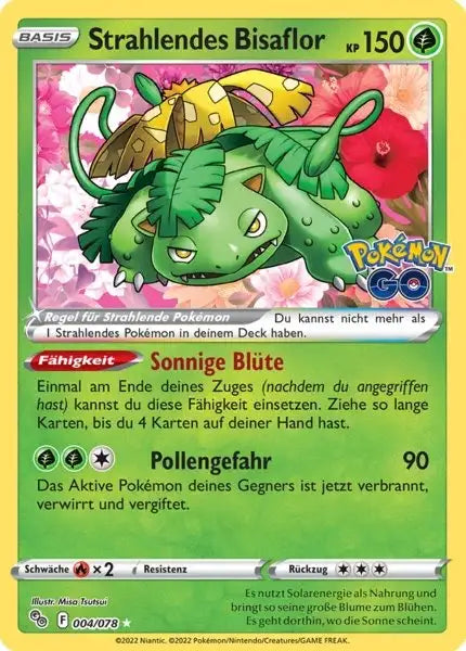 Strahlendes 004/078 – Pokémon Pokémon GO Karte