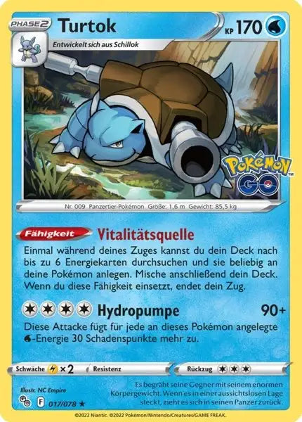 Turtok 017/078 – Pokémon Pokémon GO Karte