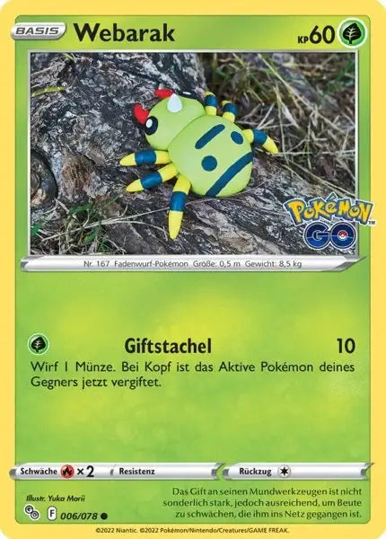 Webarak 006/078 – Pokémon Pokémon GO Karte