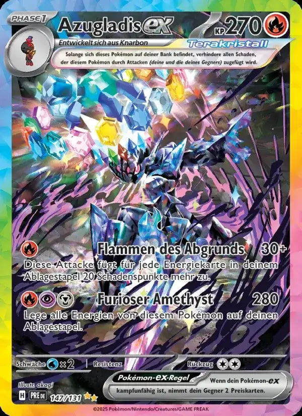 Azugladis ex 147/131 – Pokémon Prismatische Entwicklungen Karte