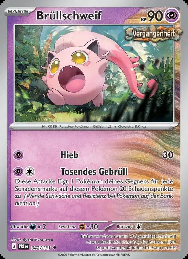 Brullschweif 042/131 – Pokémon Prismatische Entwicklungen Karte