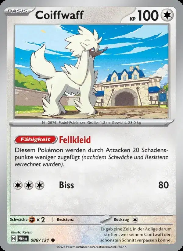 Coiffwaff 088/131 – Pokémon Prismatische Entwicklungen Karte