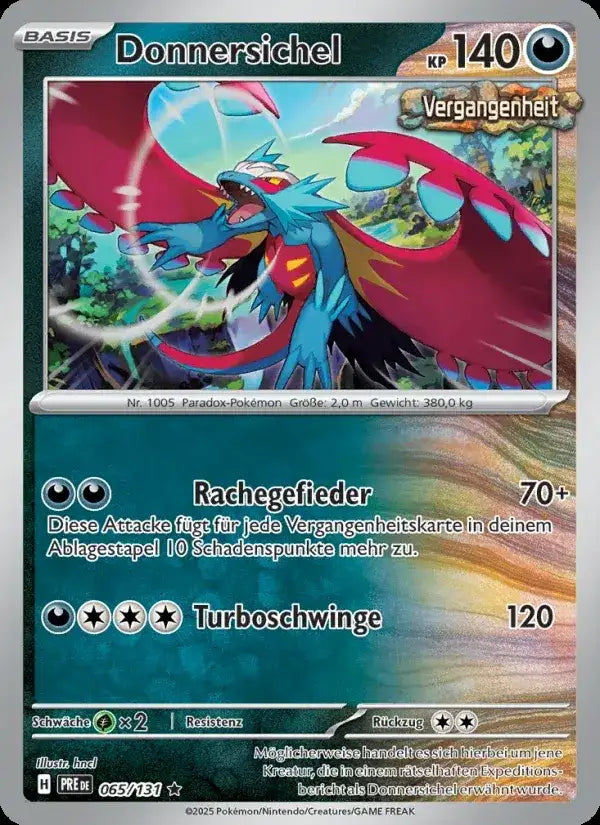 Donnersichel 065/131 – Pokémon Prismatische Entwicklungen Karte