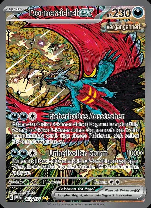 Donnersichel ex 162/131 – Pokémon Prismatische Entwicklungen Karte