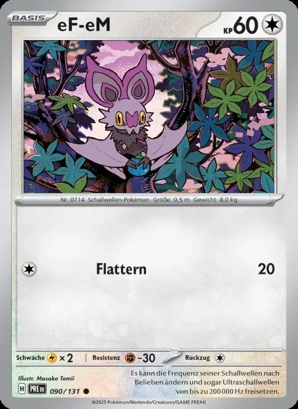Ef em 090/131 – Pokémon Prismatische Entwicklungen Karte