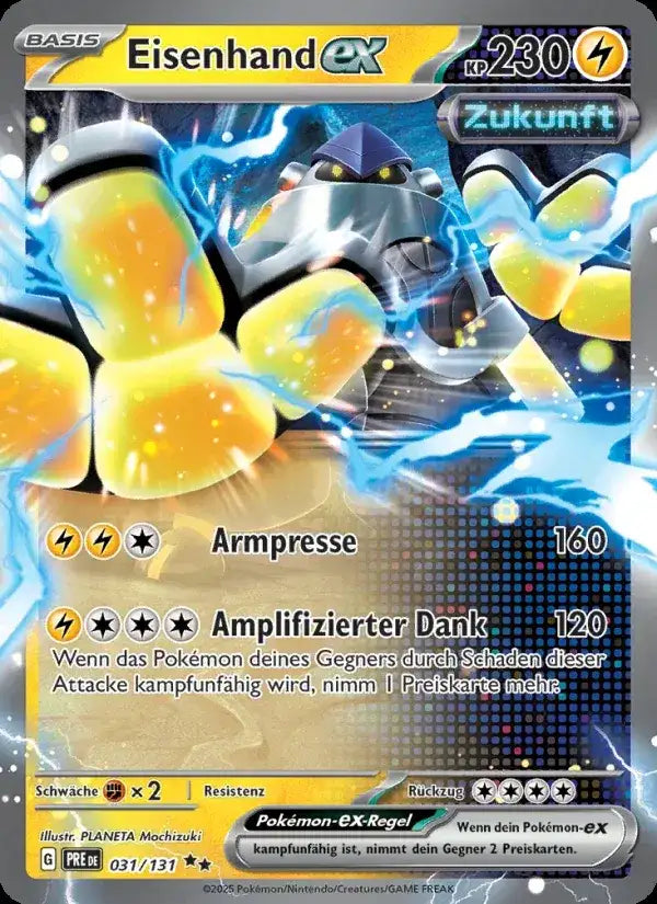 Eisenhand ex 031/131 – Pokémon Prismatische Entwicklungen Karte