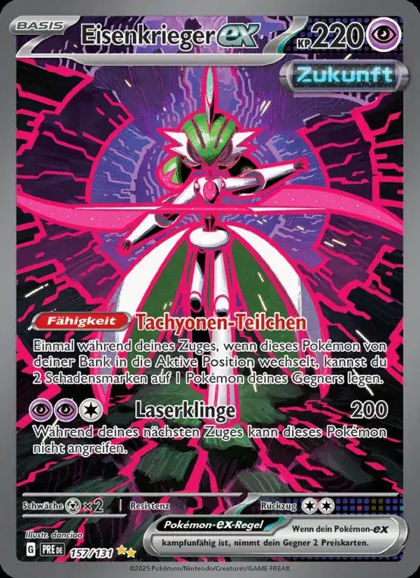 Eisenkrieger ex 157/131 – Pokémon Prismatische Entwicklungen Karte
