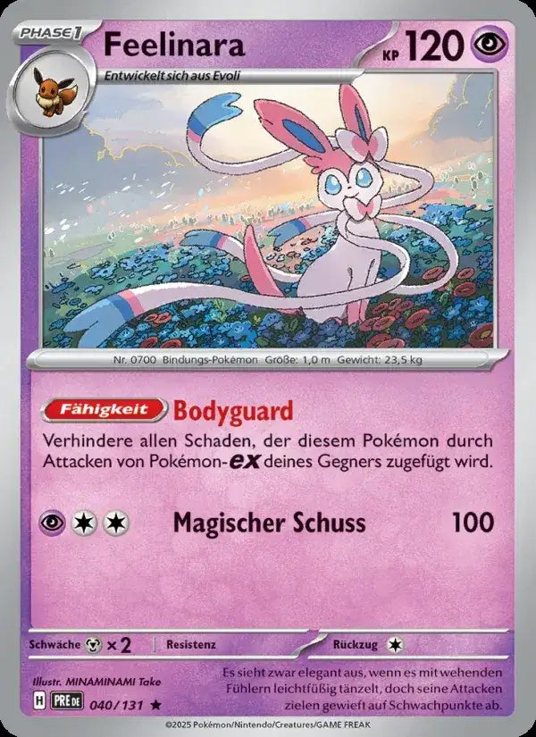 Feelinara 040/131 – Pokémon Prismatische Entwicklungen Karte