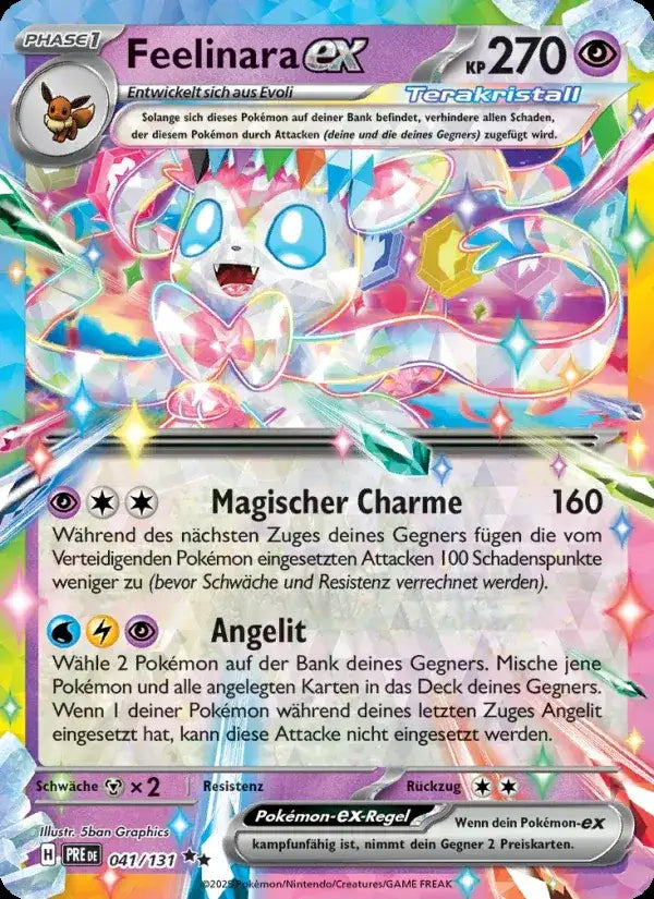 Feelinara ex 041/131 – Pokémon Prismatische Entwicklungen Karte