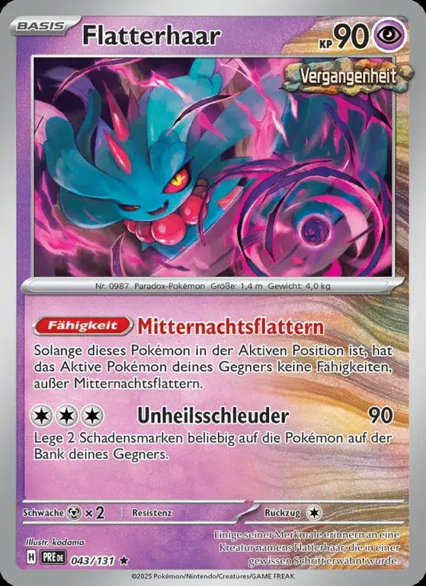 Flatterhaar 043/131 – Pokémon Prismatische Entwicklungen Karte