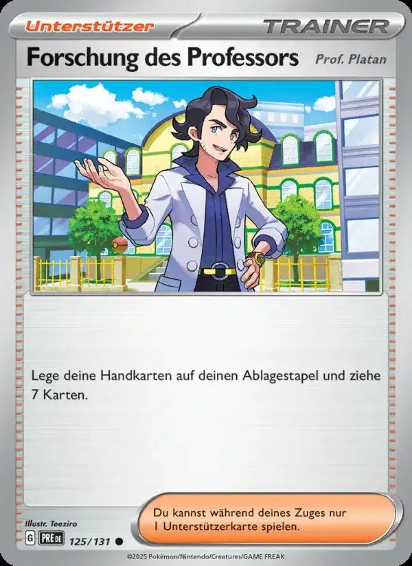 Forschung des professors 125/131 – Pokémon Prismatische Entwicklungen Karte