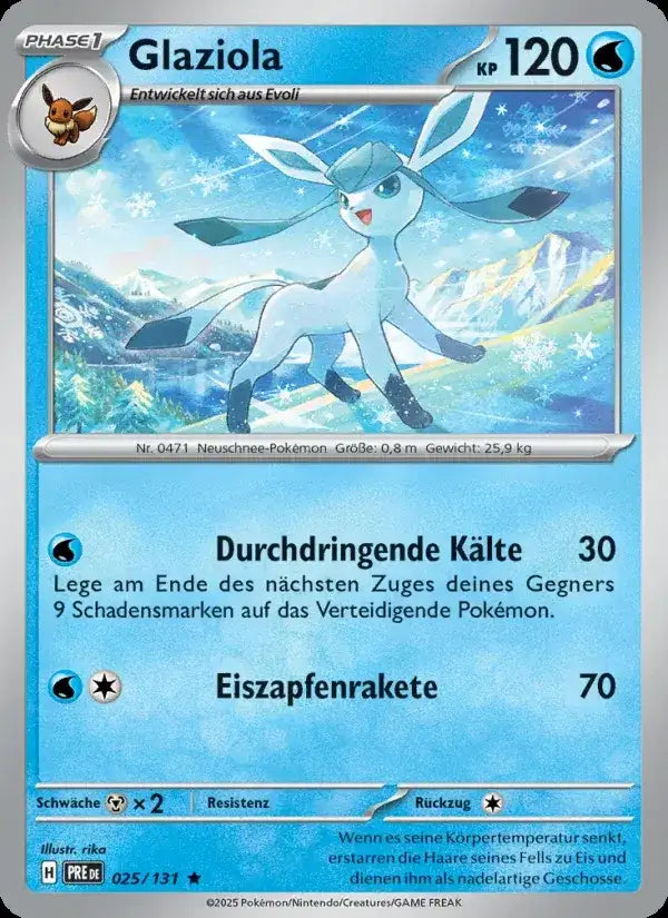 Glaziola 025/131 – Pokémon Prismatische Entwicklungen Karte