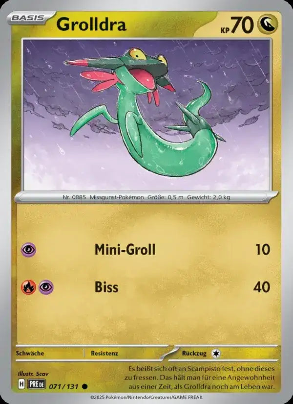 Grolldra 071/131 – Pokémon Prismatische Entwicklungen Karte