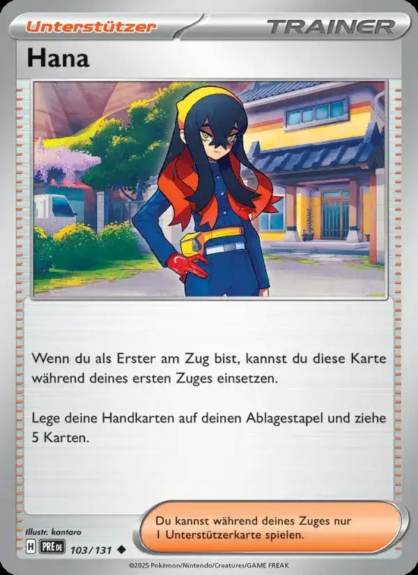 Hana 103/131 – Pokémon Prismatische Entwicklungen Karte