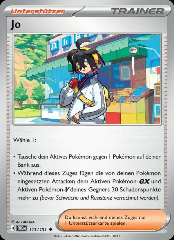 Jo 113/131 – Pokémon Prismatische Entwicklungen Karte