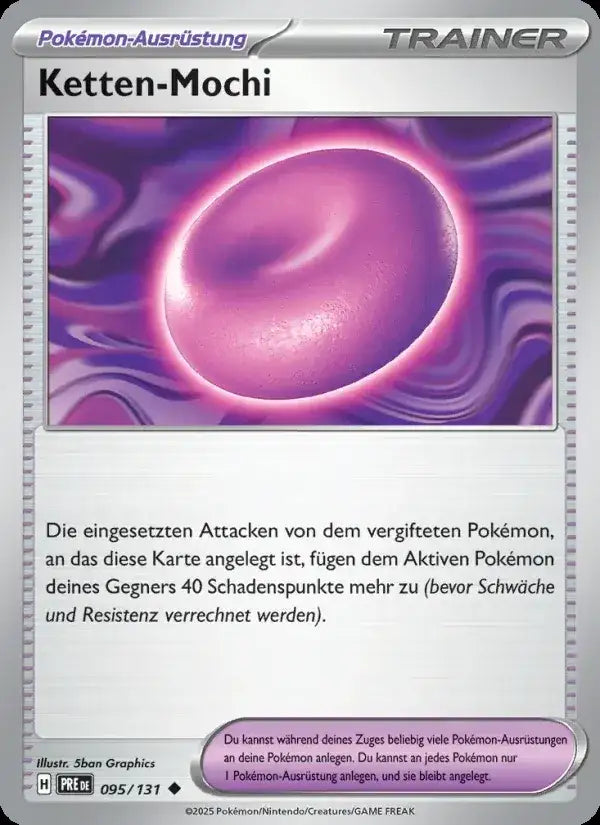 Ketten mochi 095/131 – Pokémon Prismatische Entwicklungen Karte