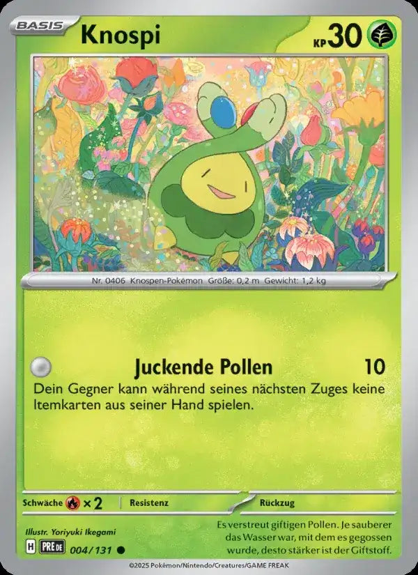 Knospi 004/131 – Pokémon Prismatische Entwicklungen Karte
