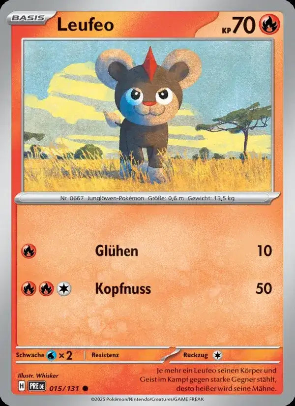 Leufeo 015/131 – Pokémon Prismatische Entwicklungen Karte