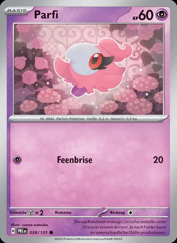 Parfi 038/131 – Pokémon Prismatische Entwicklungen Karte