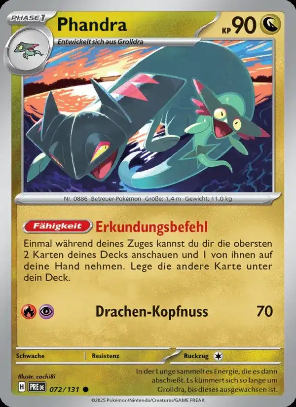 Phandra 072/131 – Pokémon Prismatische Entwicklungen Karte