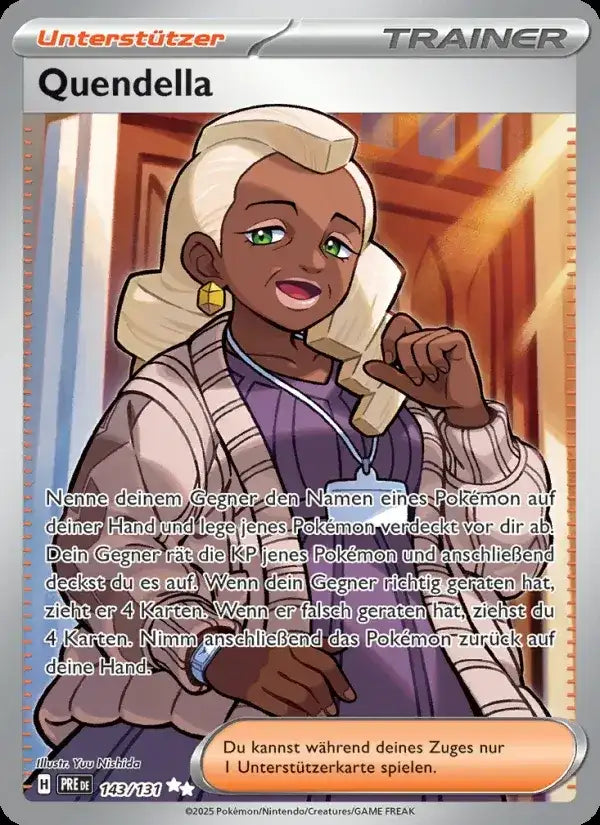 Quendella 143/131 – Pokémon Prismatische Entwicklungen Karte