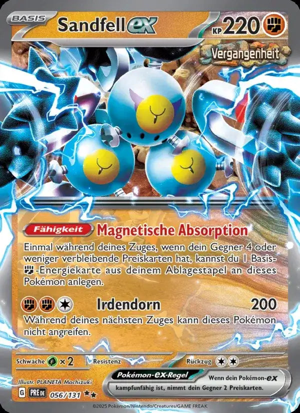 Sandfell ex 056/131 – Pokémon Prismatische Entwicklungen Karte