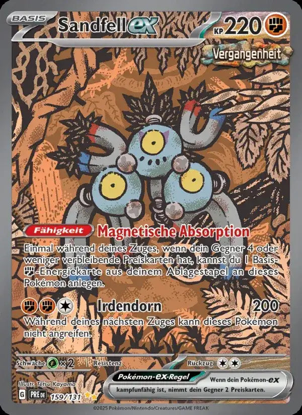 Sandfell ex 159/131 – Pokémon Prismatische Entwicklungen Karte