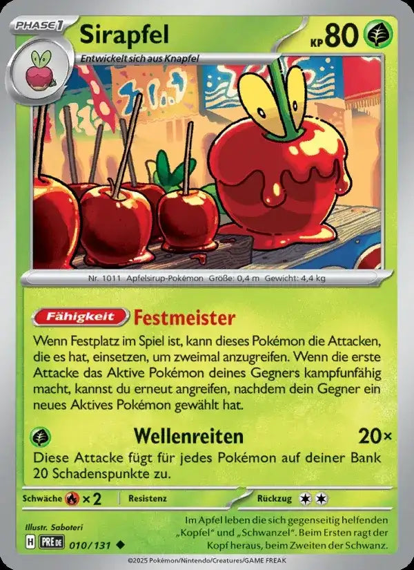 Sirapfel 010/131 – Pokémon Prismatische Entwicklungen Karte