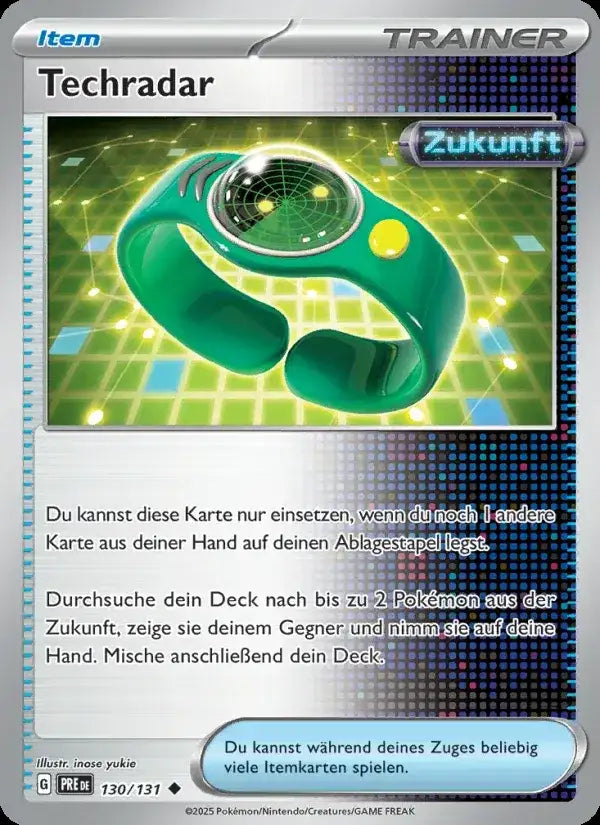 Techradar 130/131 – Pokémon Prismatische Entwicklungen Karte