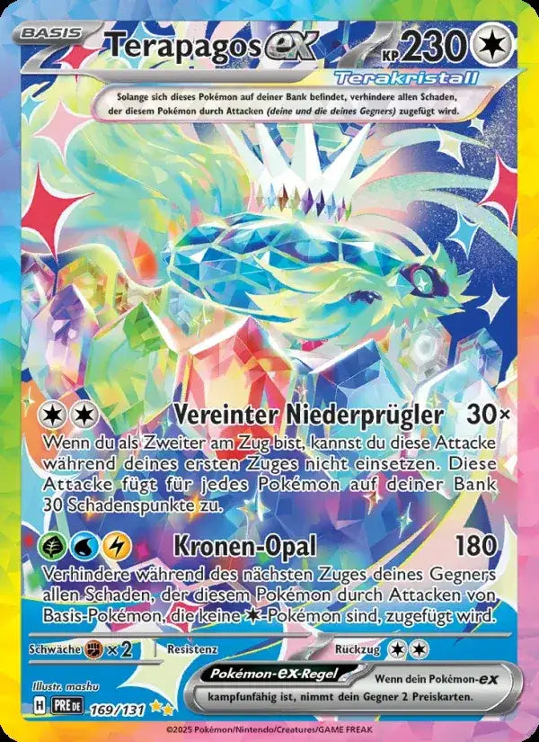 Terapagos ex 169/131 – Pokémon Prismatische Entwicklungen Karte