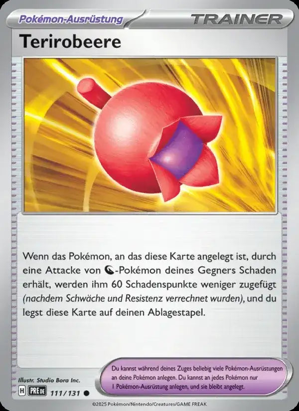 Terirobeere 111/131 – Pokémon Prismatische Entwicklungen Karte