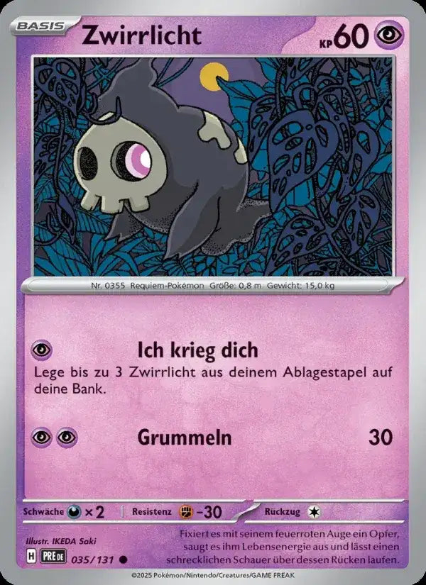 Zwirrlicht 035/131 – Pokémon Prismatische Entwicklungen Karte